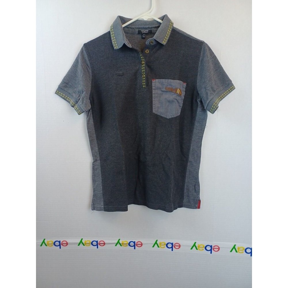 McDonalds Crew Member Uniform Polo Shirt Sz S-R / Gray by Timeless Elements